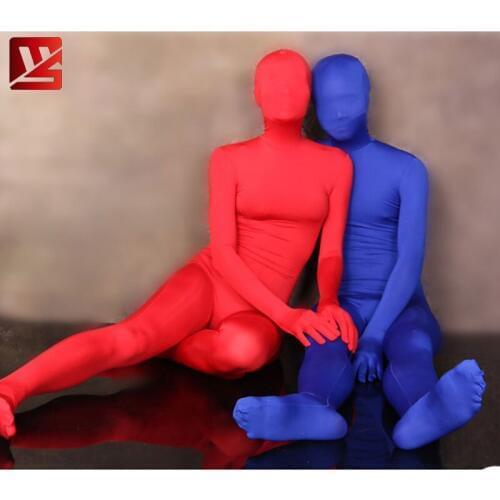 Cosplay Full Body Shiny Leotard Bodysuit Lycra Full Body Pantyhose Catsuit Erotic Lingerie Gay Wear Plus Size With Glove F58