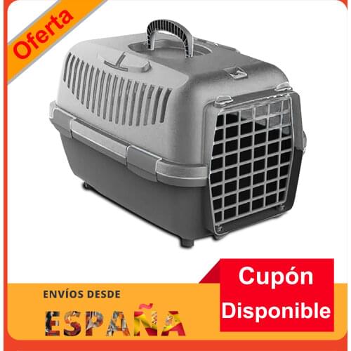 Air transport box for dogs and cats, breathable air transport cage, classic, cat 48x32x32cm