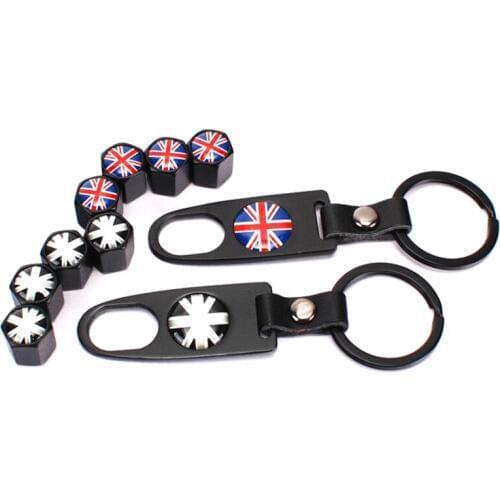 MOTOBOTS 200Set Black Car tire wheel valve steam caps 4pcs with keychain For Mixed LOGO #FD-3749