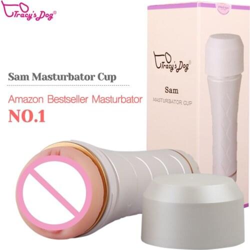 Tracy’s Dog Male Masturbators Cup Adult Sex Toys- Male Masturbators Stroker 3D Realistic Vagina Masturbation Pussy Cup