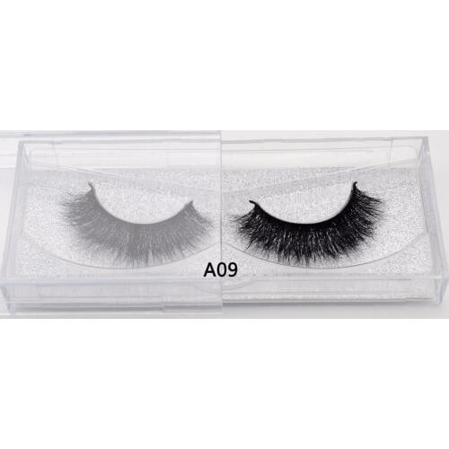 Visofree False eye lashes Thick Soft natural sexy party queen Extension for Beauty Makeup Giltter Packing 3D Mink Lashes A09
