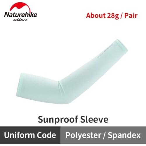 Naturehike Outdoor Sports UV Ice Sleeves Sun Protection Upf50+ Cool Arm Cover Cycling Running Fishing Cooling Arm Sleeves
