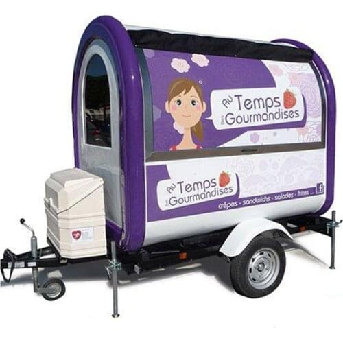 Used food truck food cart mobile fast food car trailer mobile kitchen van