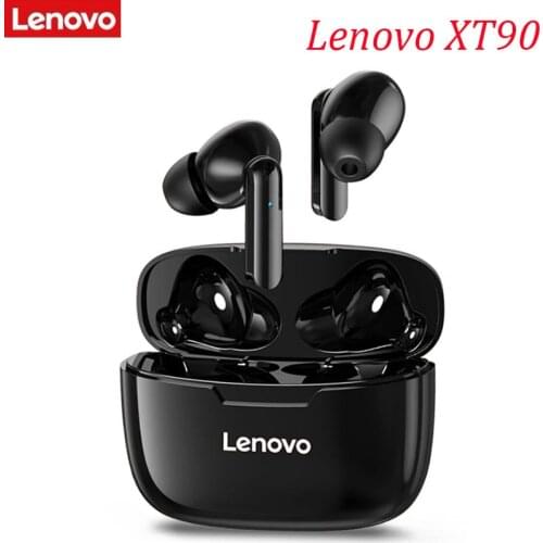 Original Lenovo XT90 Wireless Bluetooth 5.0 Earphones TWS Earbuds Waterproof Headphones HiFi Wireless Headset With Mic Sports