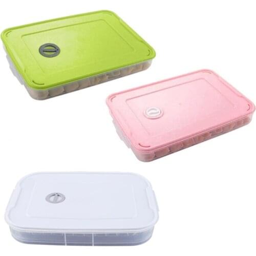 Flat Plastic Box for Kitchen Refrigerator Organization Transparent Food Storage Container for Kitchen Fridge Freezer Holder Stac