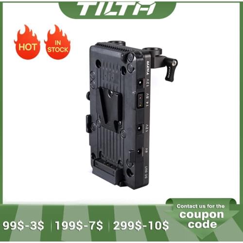 Tilta TA-BTP2-V-G 15mm LWS Rod Adapter V Mount Battery Plate For powering BMPCC 4K 6K A7S3 a7sIII Camera Cage Accessories
