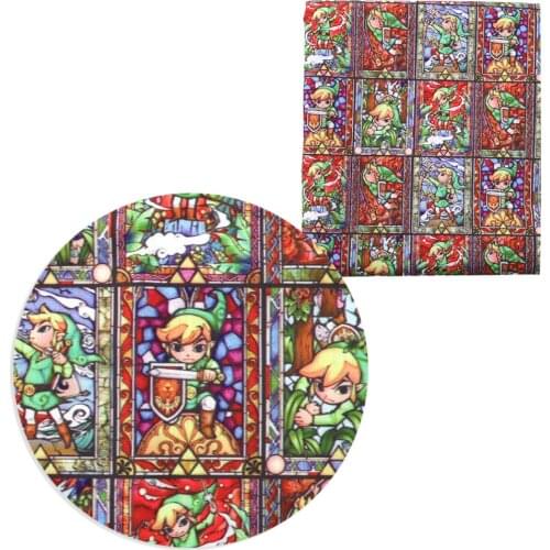 50*145cm Japan Cartoon Printed Polyester Cotton Fabric for Tissue Sewing Quilting Fabric Needlework Material DIY Handmade,c18619