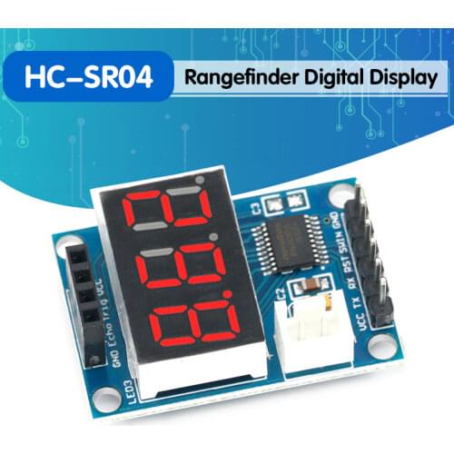 Ultrasonic Distance Measurement Control Board Rangefinder Digital Display for HC-SR04 8 bit MCU Diy Electronic PCB Board Module