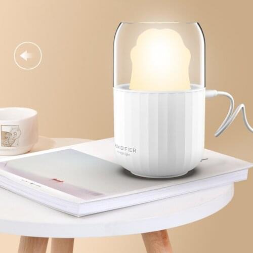 Humidifier Lovely Usb Charging Creative Cat Claw Nightlight Skin Office Water Supplement Family Bedroom Warm Light Humidifier