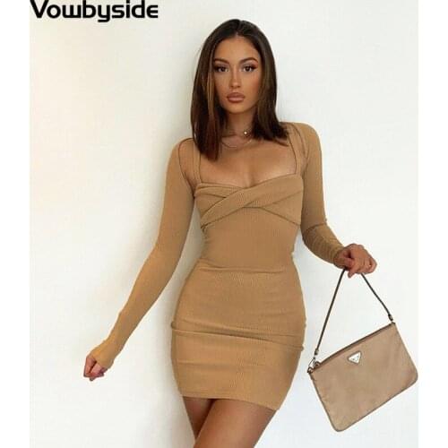 Spring and Autumn Womens Dress Suit Solid Color Long Sleeve Short Cardigan Sexy Spaghetti Strap Slim Dress