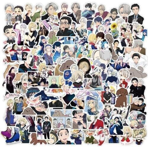 10//50/100Pcs/Pack YURI!!! on ICE Graffiti Stickers Anime Stickers for Motorcycle Luggage Laptop Bicycle Skateboard Pegatinas