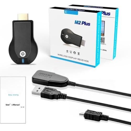 1080P Wireless WiFi Display TV Dongle Receiver HDMI-Compatible TV Stick M2 Plus