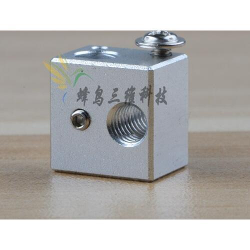 2pcs V5 heater block for V5 hotend M6 threaded for Reprap 3D printer V5 extrusion