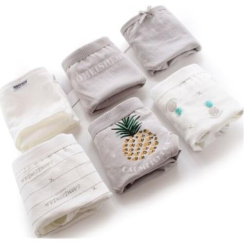 4Pcs Girlss Cotton Blend Panties Briefs Lingerie Shorts For Women Ladies Girls 978-4