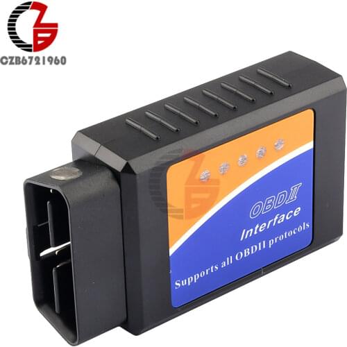 ELM327 Bluetooth OBD II ODB2 ELM327 Car Diagnostic Scanner Tool Torque hardware V1.5 for Android Windows