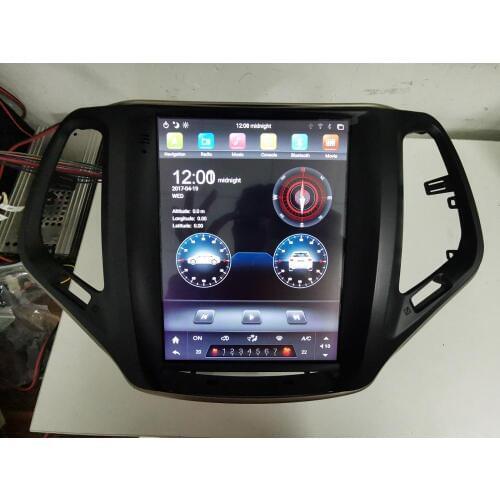 IPS Tesla Vertical screen PX6 10.4" Android 9.0 Car Radio DVD GPS for Jeep Cherokee 2014~2018 Bluetooth 5.0 WIFI Easy Connect