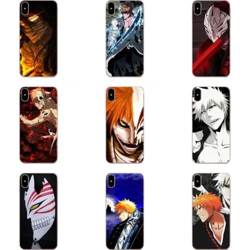 For Samsung Galaxy A10 A20 A20E A3 A40 A5 A50 A7 J1 J3 J4 J5 J6 J7 2016 2017 2018 Phone Case Cover Bleach Kurosaki Ichigo Anime
