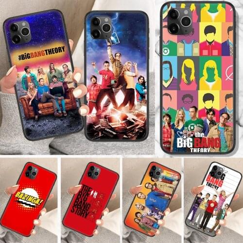 The Big Bang Theory Phone Case For iphone 5 5S SE 2 6 6S 7 8 11 12 Mini Plus X XS XR Pro Max black pretty back silicone shell