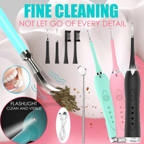 Electric Sonic Dental Scaler Tooth Calculus Remover Tooth Stains Tartar Tool Dentist Whiten Teeth Health Hygiene