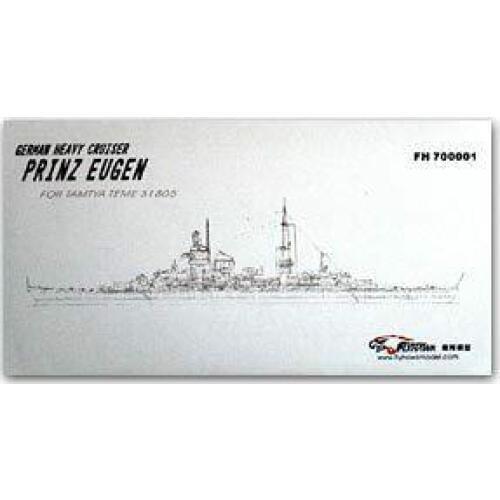 Flyhawk FH 700001 German Navys " prinz eugen" Heavy Cruiser Metal Etching Piece ( T Club )