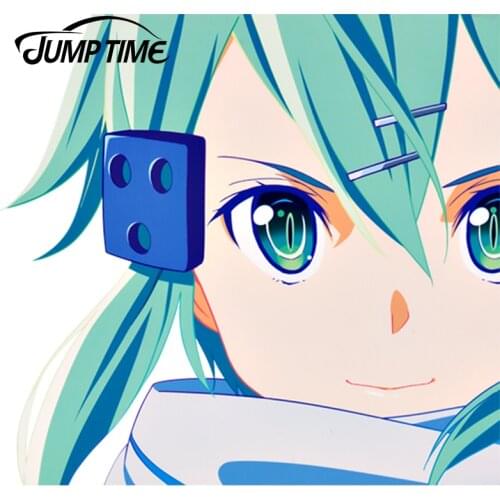 JumpTime 13cm x 11.9cm Sword Art Online Collection Anime Car Styling Waterproof Body Decals Door Decoration Car Stickers