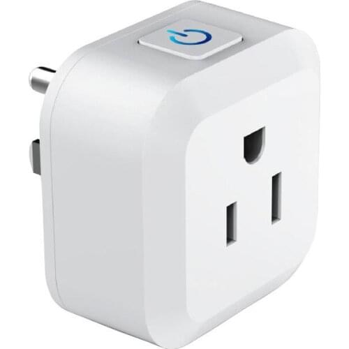 S11 Mini Wifi Switch Plug Smart Timing Voice Control Wireless Smart Socket Work for Alexa Google Home Tuya APP, US Plug