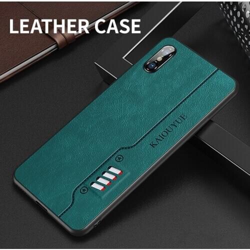 Fashion Full Protection Business Shockproof Silicone Soft PU Leather Phone Case For iPhone X XS Max XR Back Cover Fundas Coque