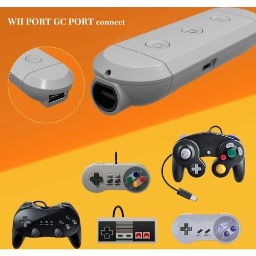 Powerful Portable Wireless Bluetooth Adapter For Gamecube/Wii/NES/SNES Classic Controller For Nintend Switch Nintend And PC