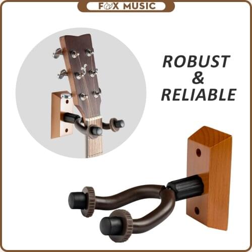 Guitar Wall Mount Hangers Hook Holder Stand Wood Base For Banjolele Electric Acoustic Guitar Ukulele