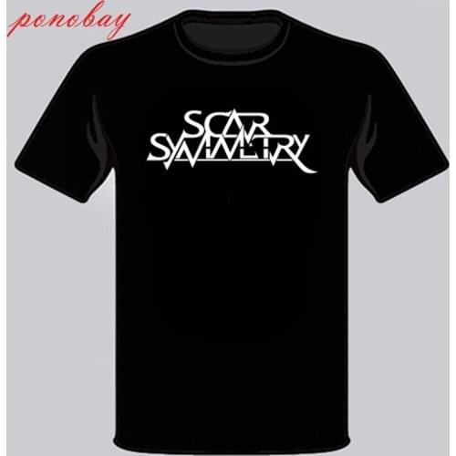 New Scar Symmetry Metal Rock Band Logo Mens Black T-Shirt Size S - 3XL
