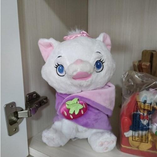 Original Disney Marie Cat Plush Toy Soft Stuffed Dolls 25cm Kawaii Kid Gift