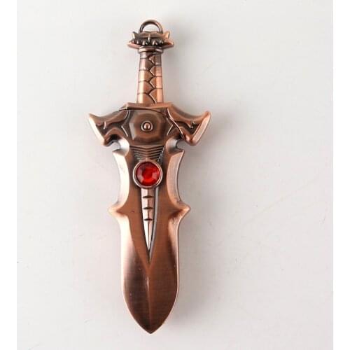 Personalized Creative Sword Shape Lighter Portable Inflatable Windproof Metal Lighter Butane Gas Lighter Cigar Accessories