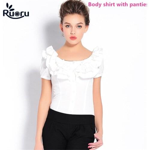 RUORU Women's Ruffle Shirts