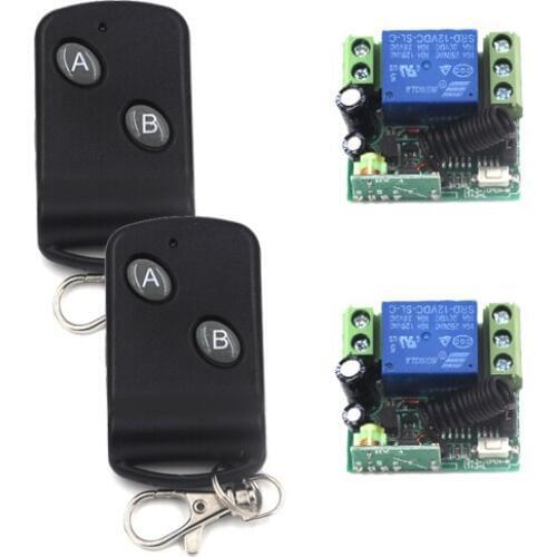 Super Mini DC 12V 10A 433.92M 1CH RF Wireless remote control Relay Switch PT2262 Fixed code with Case SKU: 5419