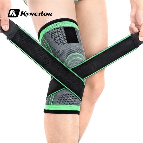 Knitting Breathable Warmth Kneepad Sports Safety Knee Pads Training Running Basketball Elastic Knee Brace Support Protector