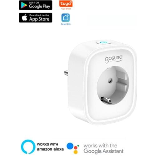 Gosund Tuya WiFi Smart Socket No. SP1 White EU Standard Electrical Sockets Power Measurement Smart Plug With Alexa Google Home