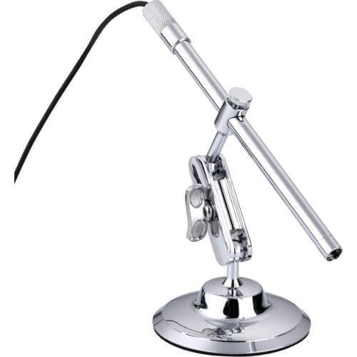 USB Microscope 200x Magnification Portable Multi-Function Soldering Magnifier Camera with Metal Stand for Windows PC Android