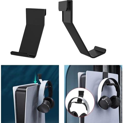 Headphone Hanger Holder Gaming Headset Hanger Display Bracket External Hook for PS5 Console, Black