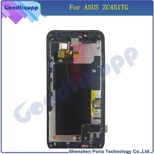 Mobile Phone LCDs For Asus ZC451TG LCD Display Touch Screen Digitizer Assembly With Frame Replacement For ASUS ZC451TG LCD