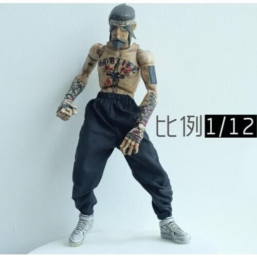 1/12 Male Soldier Trend Pants Model for 6 Inch Action Figure TOYS/DAMDoll Toy For Collection