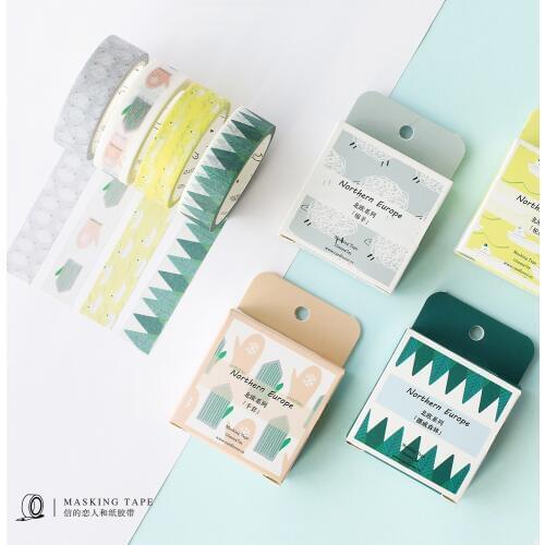1.5CM Wide Colorful Direction Mark Washi Tape DIY Scrapbooking Sticker Label Masking Tape School Office Supply