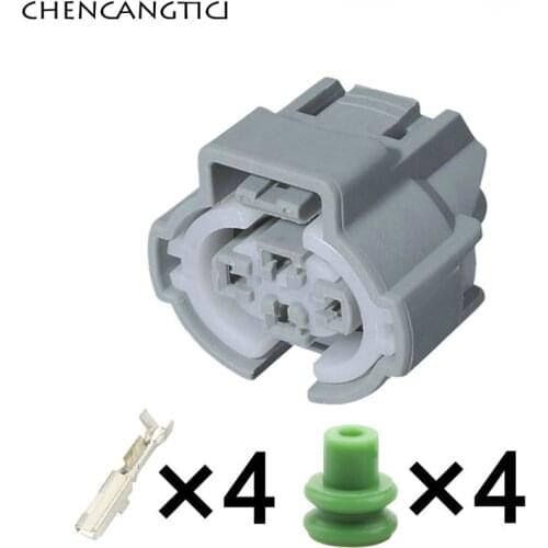 2 Sets 4 Pin Way Female Auto Waterproof Connector Air Pressure Switch Plug Wires Harness T-PRS Socket 6189-0647 For Toyota