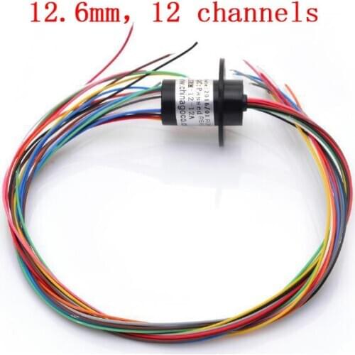 12.6mm 12 Circuits 1.5A Micro Conductive Slip Ring Rotation Spare Parts for Gimbal Robot DIY Models