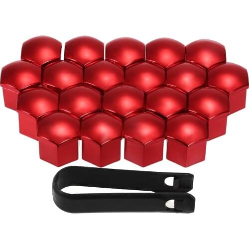 20pcs Universal 17mm Car Wheel Nut Covers Red/Blue Lug Nut Caps Screw Protector Cover ABS Wheel Nut&Bolt Cover