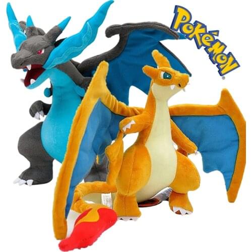 25cm Pokemon Cool Charizard Plush Toys Kawaii Cartoon Anime Movie Pokémon Short Stuffed Dolls Toy Cute Girls Kids Birthday Gift