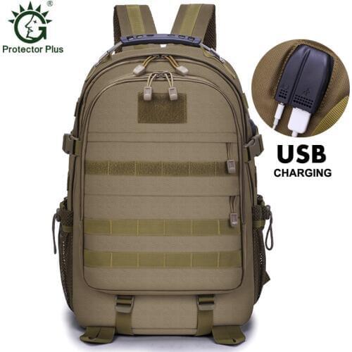 35L/40L Tactical Backpack Men 15 Inch Laptop USB Charging Army Bag Large Capacity Water-Resistant Outdoor Rucksack Daypack