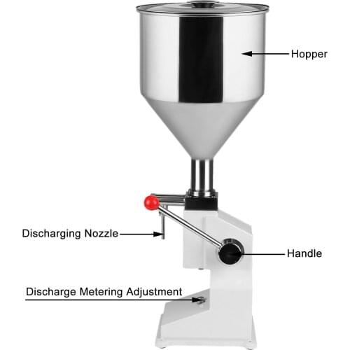 A03 manual filling machine Manual Nail Polish Shampoo Filling Machine 5~50ml for Cream Shampoo Cosmetic Liquid Paste Oil Filler