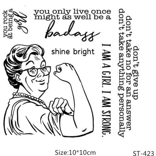 AZSG Strong Optimistic Old Man Clear Stamps/Seals For DIY Scrapbooking/Card Making/Album Decorative Silicone Stamp Crafts