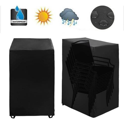 Patio Chair Covers 210D Waterproof And Dustproof Indoor And Outdoor Furniture Stackable Chair Cover