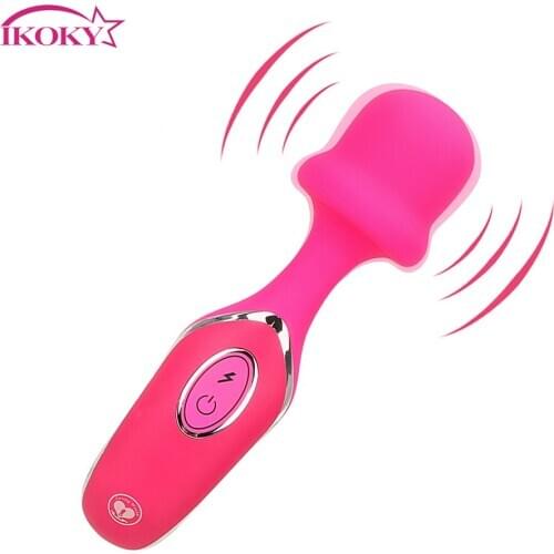 IKOKY 10 Speed AV Stick Magic Rod G-spot Vibrator Clitoris Stimulate Silicone Female Masturbation Sex Toys for Woman